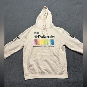 Cream Polaroid Hoodie Large